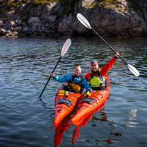Two padlers 