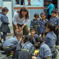 Creative arts, teenage and high school volunteering work in Nepal
