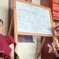Creative arts, teenage and high school volunteering work in Nepal