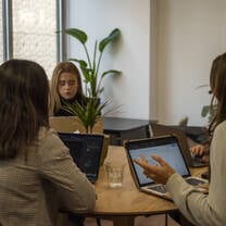 Team working at the office