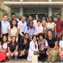 Group of medical internships students in Vietnam