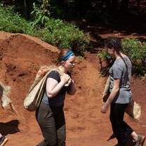 Pitching in to help the locals