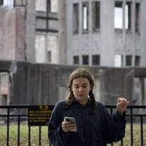 A presentation on the atomic bomb, in Hiroshima, at the site of the drop