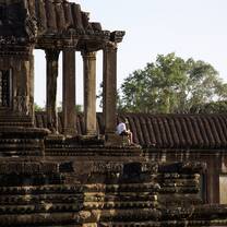 Personal moment of OM at Angkor Wat