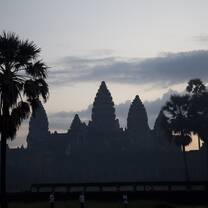 We saw the sun rise over Angkor Wat