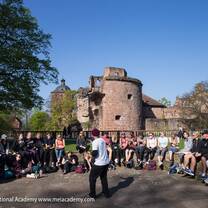 Class outdoors in historic and gorgeous Heidelberg