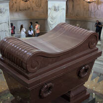 If we're talking about Napoleon, we will do at his resting place.