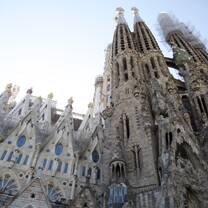 La Sagrada Familia in Barcelona is a popular place for class