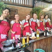 Group in a cooking class