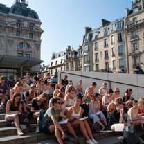 Our "lecture hall" was on the steps leading into the D'Orsay in Paris