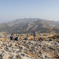 Overlooking the beautiful city of Naxos, Greece