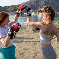 Everyone loves morning workouts when we break out the mitts
