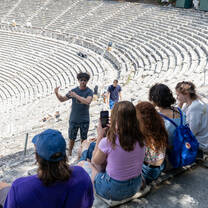 Class time IN the great Greek Forum