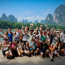 Li River group photo