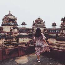 Study abroad student in India