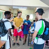 Donors visiting the college