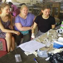 Public health project volunteers during community outreach 