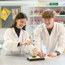 Science lesson in the lab