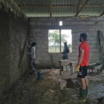 Plaster wall activity