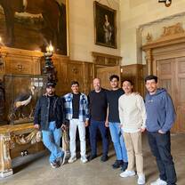 Visiting museum with students