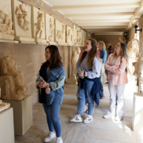 Students exploring one of many museums in Italy