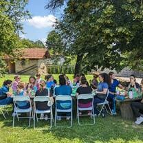 People at an outdoor setting