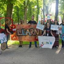English activites organized by international camp counselors