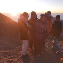 Sunrises view from the summit 