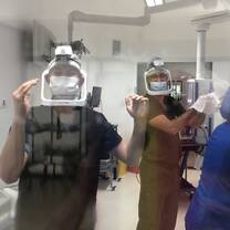 Intern in Chile shadowing doctors and gaining hands-on medical experience in a local hospital