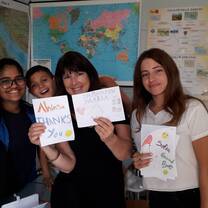 Volunteers receive goodbye messages