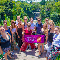Backpacking Bali group picture