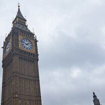 Big Ben against a cloudy sky
