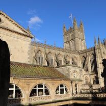 A picture of a church in Bath