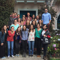 Students posing for a photo