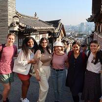 teachers pose for a photo in south korea