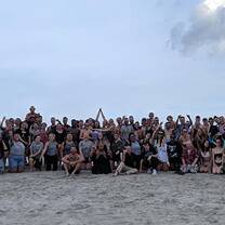 teachers pose for a group photo
