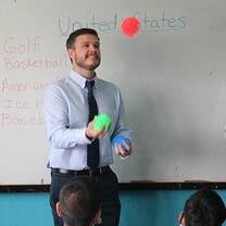 teacher in classroom