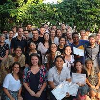 teachers pose for a group photo
