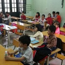 Vietnamese children in classroom