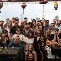 teachers pose for a photo 