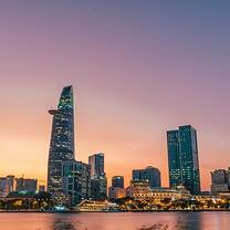 Ho Chi Minh city skyline