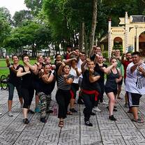 teachers doing outdoor exercise