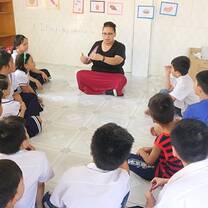 teacher in classroom