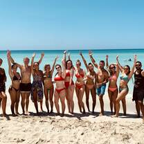 Our group having fun at Playa Boca Ciega