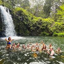 Waterfall swim