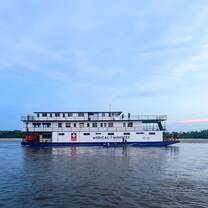 Medical Ministry International's new hospital boat on the Amazon River