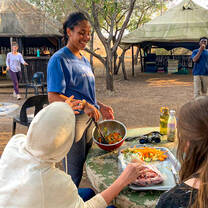 Service work at camp