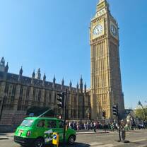 Big Ben against clear blue skies 