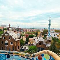A bright photo overlooking a vista in Barcelona 