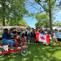 Canda Flag Gathering
